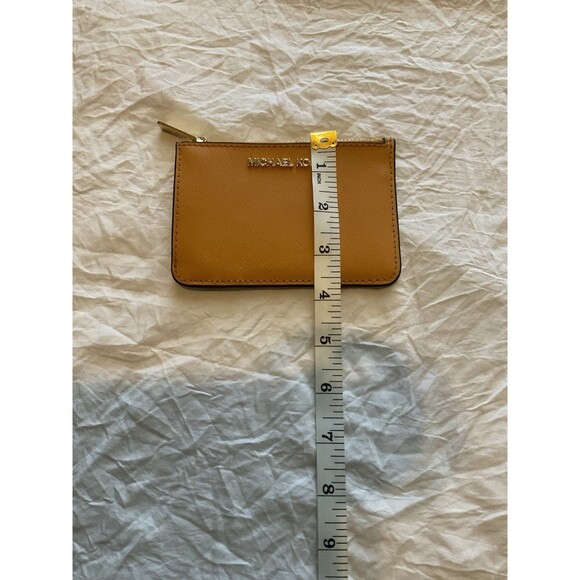 Michael Kors Jet Set, Travel, Small, Top Zip, Coin Keychain Wallet, Marigold - Picture 2 of 5